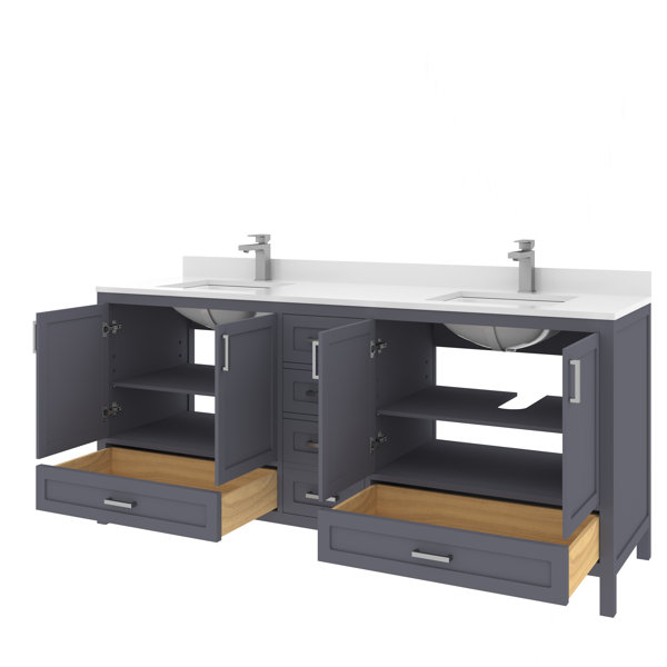 Ayna Decors Rooh 71 Double Bathroom Vanity Base Only Wayfair